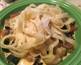 そら豆と夏野菜のクリームソースパスタ作り方8写真