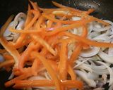 パプリカの肉野菜炒め。作り方3写真