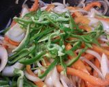 パプリカの肉野菜炒め。作り方4写真