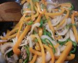 パプリカの肉野菜炒め。作り方6写真