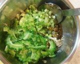 トリムネ唐揚げ ゴーヤ黒酢だれ作り方2写真