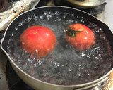 冷製トマトとおかひじきとナスの煮浸し作り方1写真