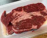 牛ステーキ ガーリックソイソースレモン作り方1写真
