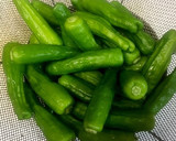 ししとうの味噌炒め 簡単 おつまみ作り方1写真
