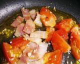 簡単☆さっぱり！トマトで赤いカルボナーラ作り方6写真