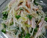 簡単すぎ！＊もやしニラハムの塩和え＊作り方4写真
