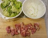 鶏もも肉キャベツで★ご飯が進むタレ炒め作り方1写真