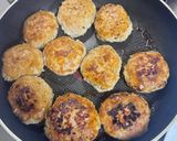 ふわふわ豆腐ハンバーグきのこあんあけ作り方5写真