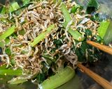 小松菜のカリカリしらす和え作り方1写真