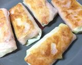 簡単☆巻き焼きBLC おやつorおつまみ作り方3写真