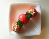 ツナとらっきょうのトマトファルシ作り方8写真