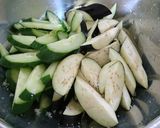 ナスと胡瓜 de ガパオライス作り方1写真