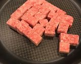 手作おろし玉ねぎソースのサイコロステーキ作り方6写真