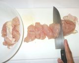 スープパスタ♪簡単トマト缶と鶏むね肉作り方2写真
