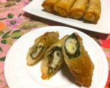 サラダ菜とちくわのとろけるチーズ春巻き♥作り方9写真