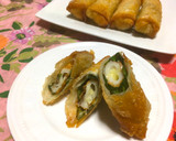 サラダ菜とちくわのとろけるチーズ春巻き♥作り方9写真