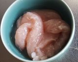 電子レンジでしっとり★鶏ささみの酒蒸し作り方2写真
