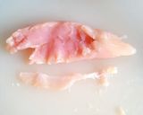 鶏ササミの梅和え★冷やしぶっかけうどん作り方2写真
