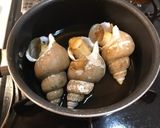 白バイ貝の醤油煮作り方1写真
