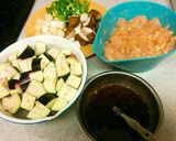 鶏肉とナスの甘辛炒め作り方1写真