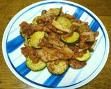 豚バラ肉とズッキーニの醤油麹炒め作り方6写真