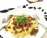 香ばしい納豆のパスタ作り方8写真