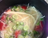 熱々☆夏野菜と卵のにゅうめん作り方4写真