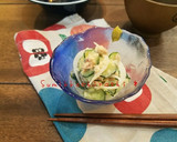 キュウリと玉ねぎとツナの わさびマヨ☆作り方5写真