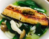 10分で鰻うどん 白醤油焼きバージョン作り方4写真