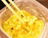 レンジで簡単☆枝豆チーズ♡ふわふわ卵作り方5写真