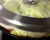 丸ごとレタスとミートボールのトマト煮込み作り方5写真