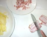 じゃが芋チーズ卵焼き♪簡単ベーコン入り作り方3写真
