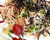 ネバネバ四兄弟の冷やしぶっかけ蕎麦^_^作り方2写真