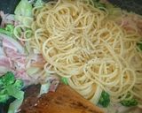 ベーコンとブロッコリーのクリームパスタ❤作り方9写真
