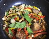 麺つゆで簡単！ガパオ風ごはん作り方4写真