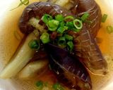 茄子の煮浸しにすっぽんスープ作り方9写真
