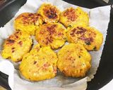 かぼちゃとクルミのもちもち焼き作り方3写真
