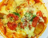 鶏肉とトマトのこんがりチーズ焼き♪作り方7写真