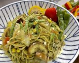 モロッコインゲンと夏野菜のバジルパスタ作り方8写真