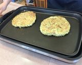 まいたけとれんこんのお好み焼作り方8写真