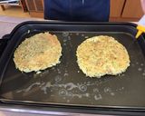 まいたけとれんこんのお好み焼作り方6写真