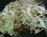 キャベツとコンビーフのオムレツ作り方3写真