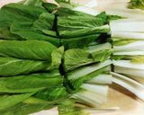 簡単　しろ菜と卵の厚揚げ煮作り方1写真