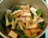 簡単　しろ菜と卵の厚揚げ煮作り方5写真