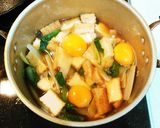 簡単　しろ菜と卵の厚揚げ煮作り方6写真