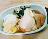 簡単　しろ菜と卵の厚揚げ煮作り方8写真