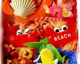 塩焼きそばと唐揚げ♪カニさん夏弁当作り方3写真