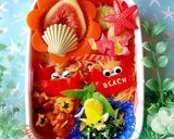 塩焼きそばと唐揚げ♪カニさん夏弁当作り方6写真
