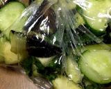 簡単！茄子と胡瓜の梅しそ風味浅漬け作り方3写真