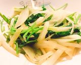 簡単、パクチー ポン酢炒め作り方4写真